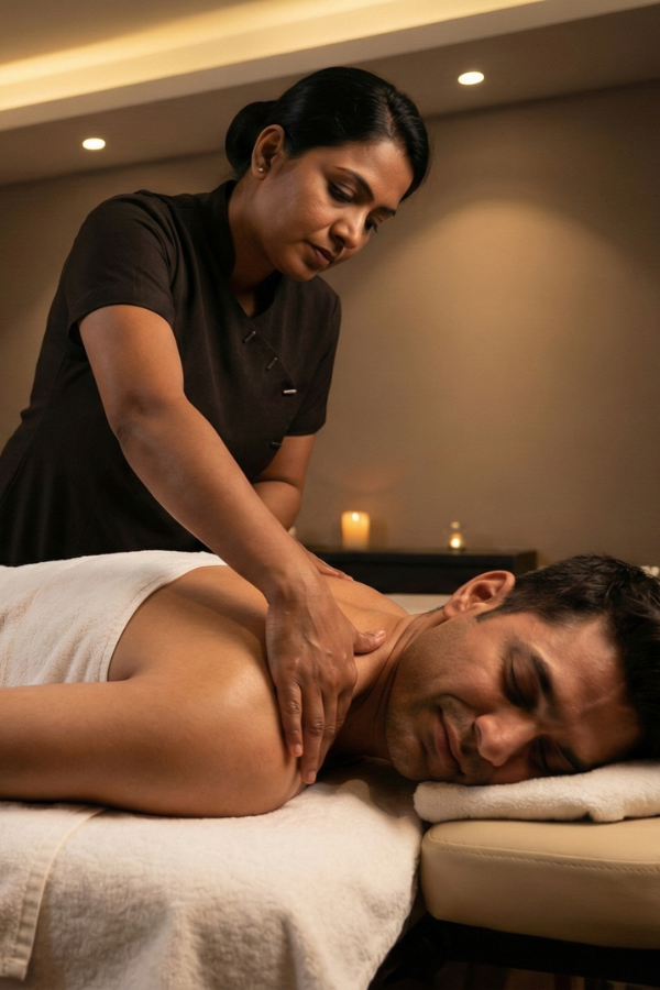 Balinese massage in Hyderabad at Keya Spa combining aromatherapy and gentle stretches