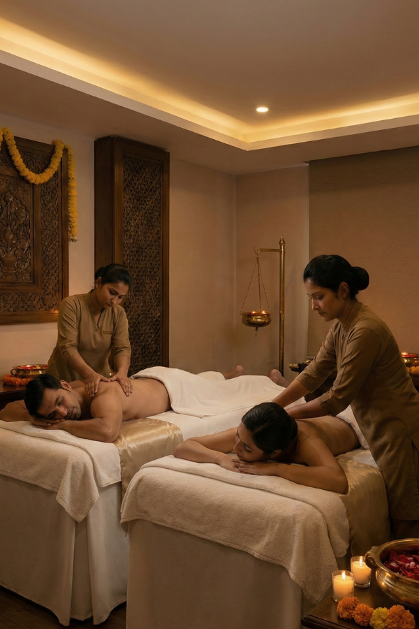 Private couple massage spa in Hyderabad at Keya Spa for shared relaxation experience