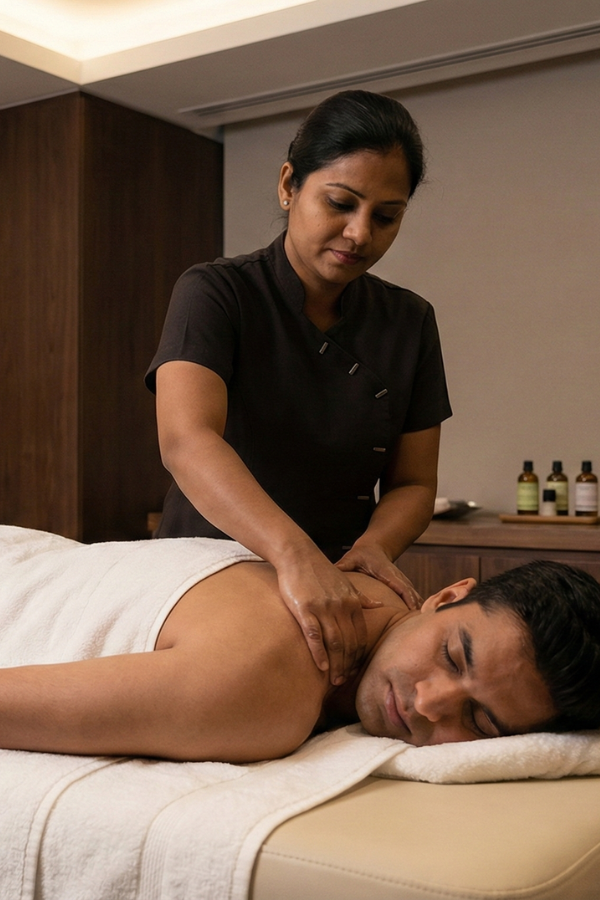 Swedish massage in Hyderabad at Keya Spa for stress relief and full body relaxation